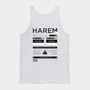 Anime streetwear design (HAREM) Tank Top